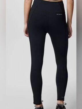 Columbia Black Performance Leggings with Logo